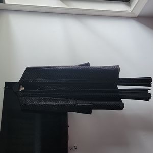 Michael Kors Black with gold detailing long sleeved dress with bow tie SIZESmall